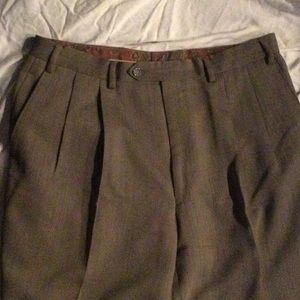Ralph Lauren, pleaded dressy pants. Brown. 100% wool. Size 35